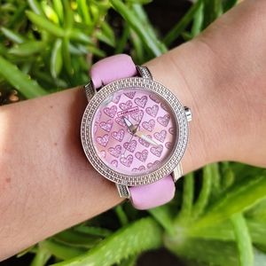 Designer JoJino Pink Hearts Watch